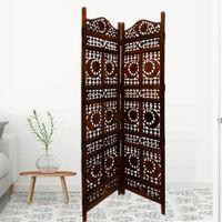 Kaeya Solid Wood 4 Panel Room Divider
