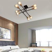 Eight Head Sputnik Black Mordern Chandelier