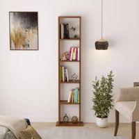 Walten Engineered Wood Bookshelf in Brown Maple
