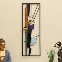 W-Akina Abstract Metal Wall Decor in Multicolor Set of 1