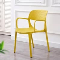 Kepler Brooks Vola Cafeteria Dining Chair in Yellow Colour