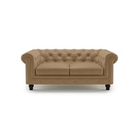 Winchester 2 Seater Leather Sofa in Camel Colour