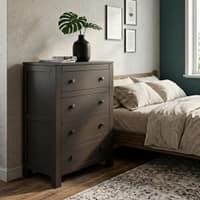 Walter Solid Wood Chest of Drawers in Mango Mahogany Finish