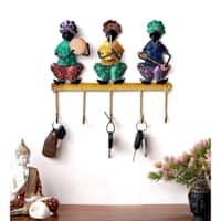 Metal Handpainted Musician Key Holder with 5 Hooks