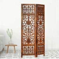 Olivio Solid Wood 4 Panel Room Divider