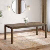 Atlas Solid Wood 8 Seater Storage Dining Table In Danish Walnut Finish