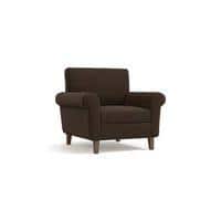 Oxford 1 Seater Fabric Sofa in Mocha Colour