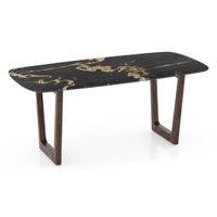 Adria Dining Table With Set Of 6 Celia Accent Dining Chairs