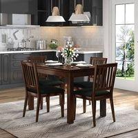 Diner 4 Seater Dining Table Set (With Upholstered Chairs)