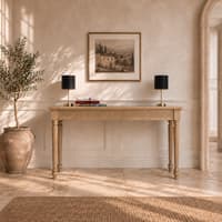 Aaranya Solid Wood Console Table in Natural Finish 178 cm