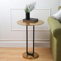 Irwin Rectangle Metal Side Table in Gold Colour