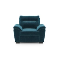 Adelaide Premium 1 Seater Fabric Sofa in Indigo Blue Colour