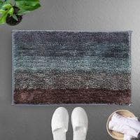 Elle Green Solid Natural Fiber 24x16 inches Anti-Skid Bath Mat