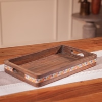 Ireka Home Swagatam Wooden Serving Tray