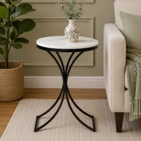 Metalmark Metal Side Table in Black Colour