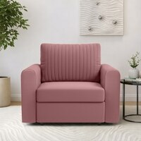 Melano  Pull Out Sofa cum Bed  in Peach Colour