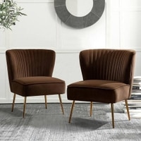 Crimson Accent Chair in Brown Colour