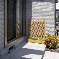 Wooden Slim Herb Planter with Divider Natural 90 cm