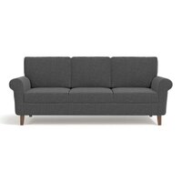 Oxford 3 Seater Fabric Sofa in Steel Grey Colour