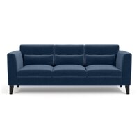Lewis 3 Seater Fabric Sofa in Lapis Blue Colour