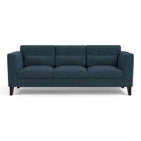 Lewis Sofa Set (Colour : Indigo Blue, Cushion : Hard, Seater : 3+1+1)