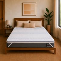 Loom and Needles 2 Layered Gel Memory Foam Mattress Topper Soft 78x72