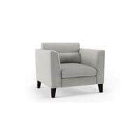 Lewis 1 Seater Fabric Sofa in Vapour Grey Colour