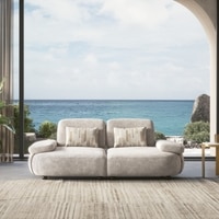 Soho 3 Seater Fabric Sofa In Turtledove Fabric