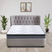 Relax Pillow Top With ISPT Technology 6 Inch Single Size Hybrid Memory Foam and Pocket Spring Mattress (75X36 Inches), No Partner Disturbance, SoftRelax Comfort, with PU Foam