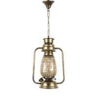 Opal Multicolor Metal Lantern Hanging Lamp