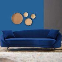 Corpen Fabric Sofa (Navy Blue)