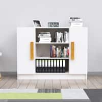 Hexa Engineered Wood Bookshelf in Frosty White Colour