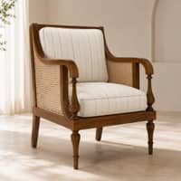 Upland Accent Sofa Chair in Teak Finish