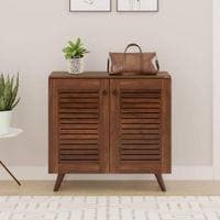 Carlem Engineered Wood Shoe Cabinet with Brown Maple finish