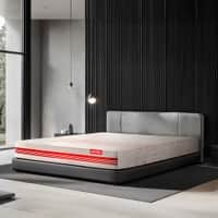 Quboid 3 Zoned NRG Layer Medium Firm Qube Cell Mattress with Zero Motion Transfer (75 x 70 in, 8 Inches)