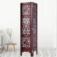 Terrence Solid Wood 4 Panel Room Divider