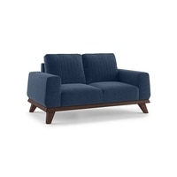 Granada Premium 2 Seater Fabric Sofa in Lapis Blue Colour