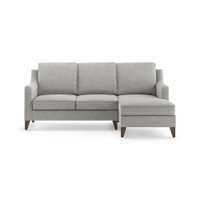 Abbey Sectional Sofa (Colour : Vapour Grey, Cushion : Soft, Seater : Right Aligned 2 Seater + Right Aligned Chaise)