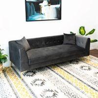 Alpha Fabric Sofa - Grey