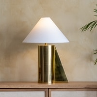 Helia Gold Handcrafted Tall Table Lamp