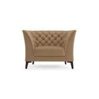 Weston 1 Seater Leather Sofa in Camel Colour