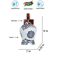 Devansh Solid Wood Electric Wall Light in Brown Colour with White Shade Count of 1 Light