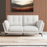 Vetra 2 Seater Leather Sofa In White
