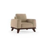 Granada Luxe 1 Seater Fabric Sofa in Sandshell Beige Colour