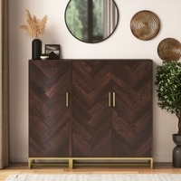 Nina 36 Pair Solid Wood Shoe Cabinet In Mango Walnut Finish