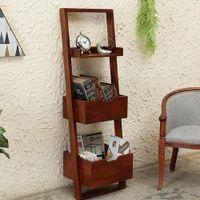 WOODENMOOD Rectangular Wall Rack