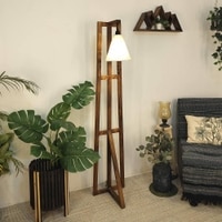 Achille Beige Jute Floor Lamp with Beige Jute Base