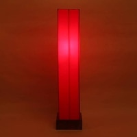 Cher Red Cotton Shade Floor Lamp