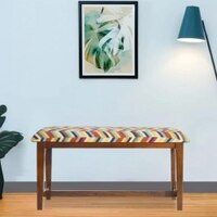 Silzar Solid Wood Bench In Provincial Teak Finish