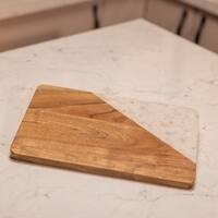Ireka Home Stonewood Wood & Marble Chopping Board – Cutting & Serving Board